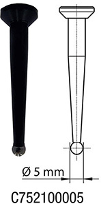 C75210: Astina di ricambio per tastatore Centro; HAIMER