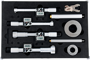 F10842: Set di micrometri digitali per interni a 3 punte grado di protezione IP 65; FORMAT