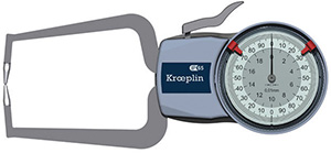 F20010: Comparatore con bracci tastatori per esterni; KROEPLIN