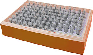 F35145: Set di spine calibrate in acciaio temprato; FORMAT