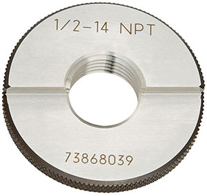 F35415: Calibro ad anello per filettatura americana Gas conica NPT; NO LABEL