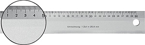 F50760: Riga in alluminio; FORMAT
