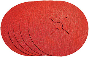 L15204: Disco fibrato con abrasivo ceramico; VSM