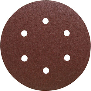 L15263: Disco multiforo con velcro con abrasivo in ossido di alluminio; FORMAT