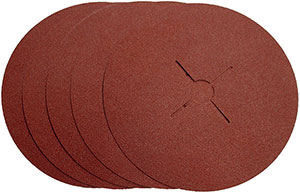 L15760: Disco fibrato con abrasivo in ossido di alluminio; VSM