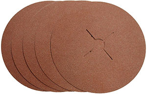 L15763: Disco fibrato con abrasivo in ossido di alluminio; VSM