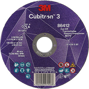 L25206: Disco abrasivo piano per troncatura Cubitron 3; CUBITRONIII_3M
