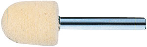L40015: Feltro con gambo forma cilindrica con testa arrotondata; PFERD