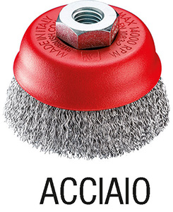 L65015: Spazzola a tazza con attacco filettato; SIT