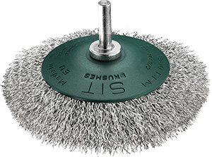 L65030: Spazzola circolare conica con gambo; SIT