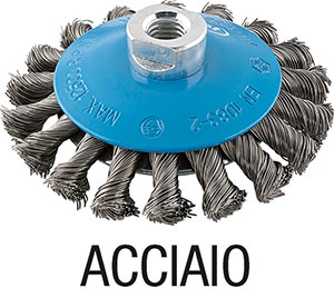 L66022: Spazzola circolare conica con attacco filettato; FORMAT