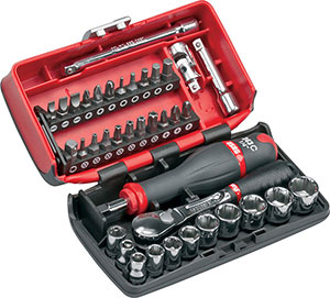 N10450: Assortimento di chiavi a bussola ed inserti per avvitatura; USAG