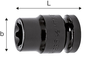 N10930: Chiave a bussola Impact con bocca Torx®; USAG