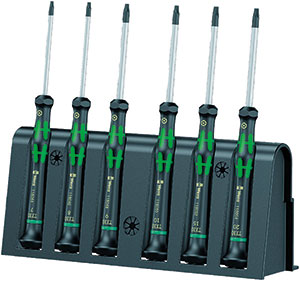N16140: Serie di giraviti per elettronica per viti con impronta Torx® con foro; WERA