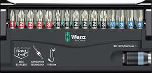 N16431: Assortimento di inserti con portainserti Rapidaptor® inox; WERA