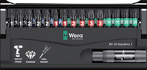 N16432: Assortimento di inserti con portainserti Impaktor; WERA_IMPAKTOR