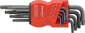 N20290: Serie di chiavi maschio piegate lunghe a testa sferica Torx®; FORMAT