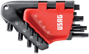 N20345: Serie di chiavi maschio piegate per viti con impronta Torx®; USAG