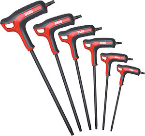 N20365: Serie di chiavi maschio piegata con impugnatura per viti con impronta Torx®; USAG