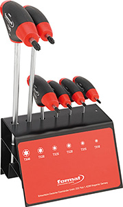 N20900: Serie di chiavi maschio con impugnatura per viti con impronta Torx®; FORMAT