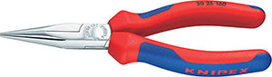 N35196: Pinze a becchi mezzitondi lunghi; KNIPEX