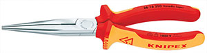 N35245: Pinze becchi mezzitondi lunghi VDE; KNIPEX