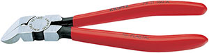 N35329: Tronchesi a taglienti diagonali piegati per materie plastiche; KNIPEX
