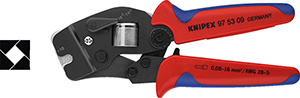 N35513: Pinze crimpatrici per terminali a bussola; KNIPEX