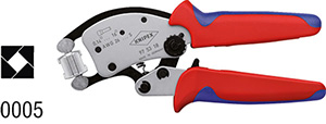 N35514: Pinze crimpatrici Twistor® per terminali a bussola; KNIPEX