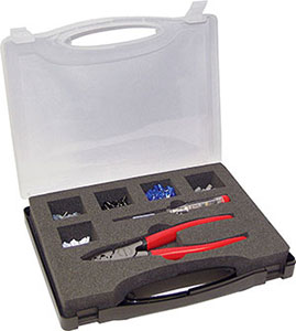 N35534: Assortimento di terminali a puntale con pinze; FORMAT