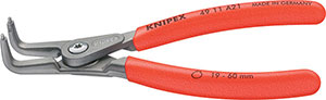 N35628: Pinze a becchi piegati a 90° per anelli elastici esterni; KNIPEX