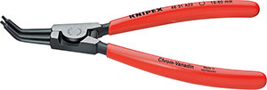N35654: Pinze a becchi piegati a 45° per anelli elastici esterni; KNIPEX