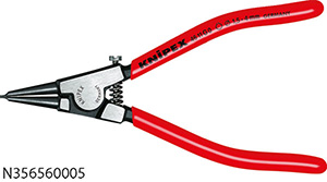 N35656: Pinze a becchi diritti per anelli elastici autobloccanti; KNIPEX
