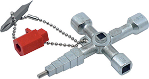 N36590: Chiave universale per quadri ed armadi elettrici; NO LABEL