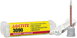 U60225: Adesivo cianoacrilato bicomponente istantaneo per ampi giochi - 3090; LOCTITE